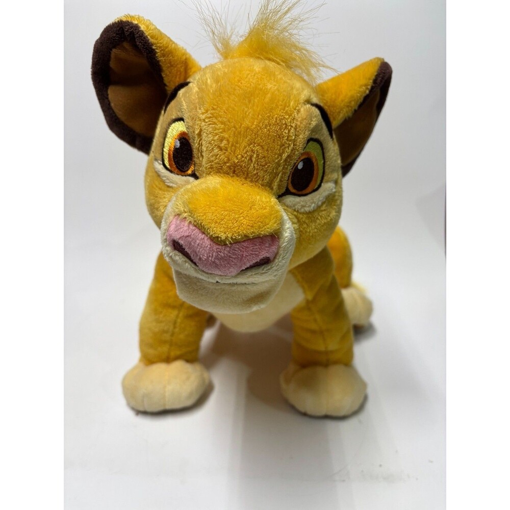 Disney Parks Simba Plush Lion King Stuffed Animal 12" Standing Soft Toy EUC